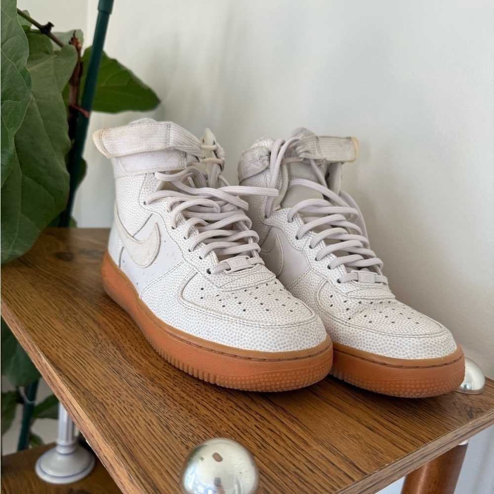 Nike Air Force 1 Hi SE Phantom Iron Ore 860544-001 Women Sz 9 Retro Shoes - Picture 2 of 7